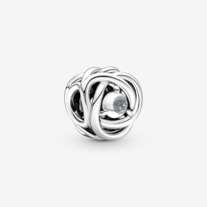 April Birthstone Eternity Circle Charm - 790064C01