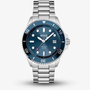 Mens Ace Stainless Steel Blue Watch - 1513916