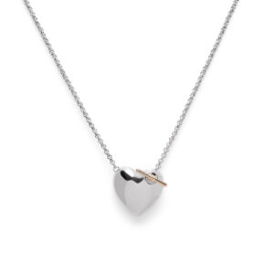 Classic Knot Heart Silver Necklace - 24100031