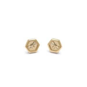 Minima Bee Gold Stud Earrings - 24100106