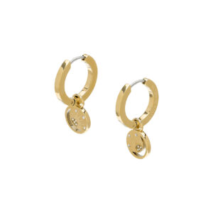 Celestial Sun Gold Plated Hoop Earrings - 24100163
