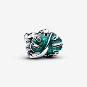 Green Monstera Leaves Charm - 793332C01