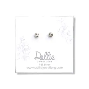 Ice White Crystal Studs - E0039
