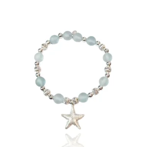 Seaglass Starfish Bracelet - B2479