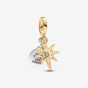 Engravable North Star Lab-grown Diamond Dangle Charm - 763588C01