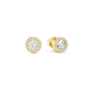 Seidivina Earrings, Yellow Gold, CZ - 241404/012