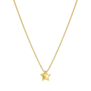 Armonica Necklace with Star, Yellow Gold - 241304/009