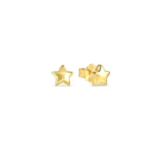 Armonica Earrings, Star, Yellow Gold Plated - 241307/009