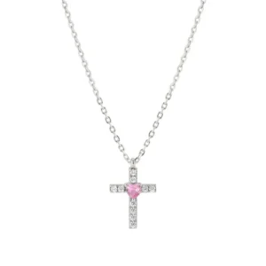 Shine me up necklace, cross with CZ - 241902/002