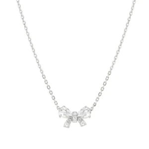 Shine me up necklace, gemstone bow - 241902/008
