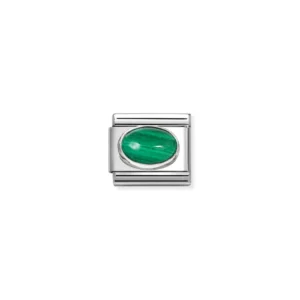 Composable classic link, - malachite stone 330510/48