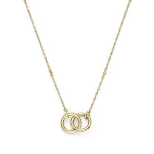 Classic Amity Interlock Gold Plated Necklace - 24100312