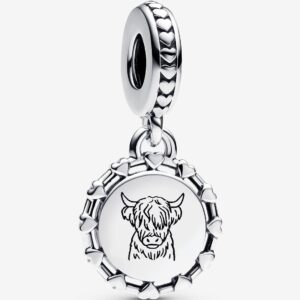Engravable Scottish Cow Dangle Charm - 792275C00_E022