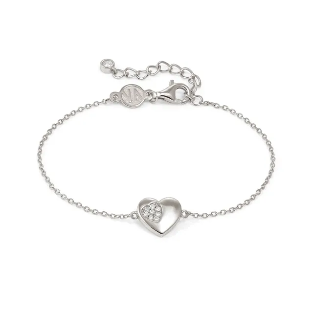 242300_004_01_56e1 Nomination Petit Sparkle Silver Heart Bracelet