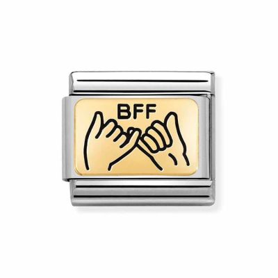 Yellow Gold BFF Pinky Promise Charm - 030166/04