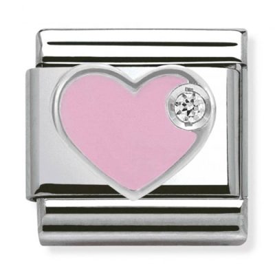 Silvershine Pink Love Heart Charm Stanley Hunt Jewellers - 330305/02