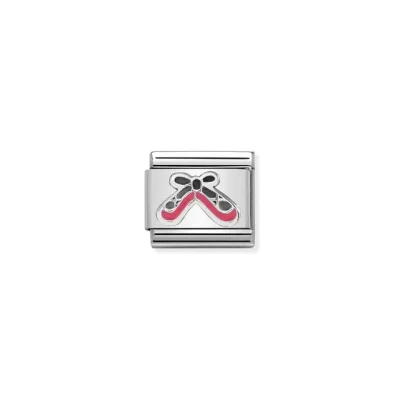 Composable Classic Pink Dance Shoes Link in Enamel