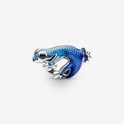Pandora Metallic Blue Gecko Charm - 792701C01