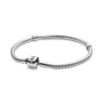 PANDORA ICONS Moments Snake Chain Charm Bracelet Size 20- 590702HV