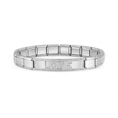 Trendsetter New York Steel CZ Love Bracelet - 021139/014