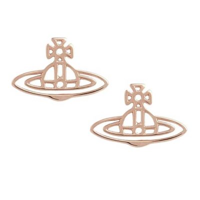 Thin Lines Pink Gold Earrings - 62010208-G002-CN