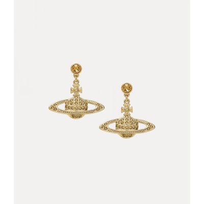 Mini Bas Relief Gold Earrings - 62020025-R121-CN