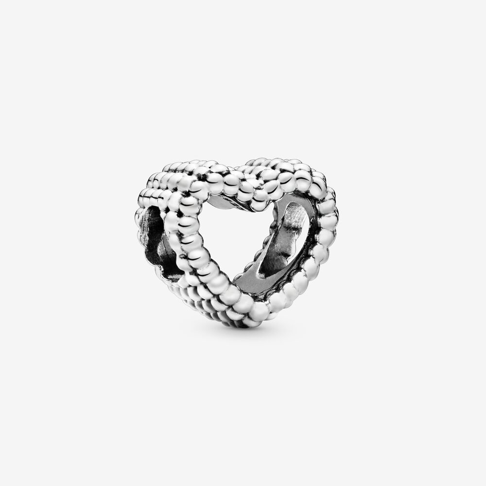 Pandora Beaded Open Heart Charm Pandora Beaded Open Heart Charm - 797516