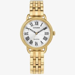 Ladies Classic Eco Drive Gold Tone Watch - EM1052-51A
