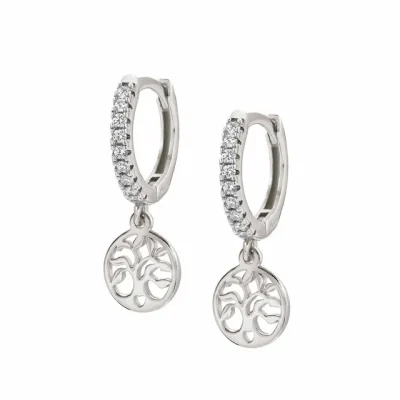 Nomination Chic & Charm Tree of Life Hoop Earrings