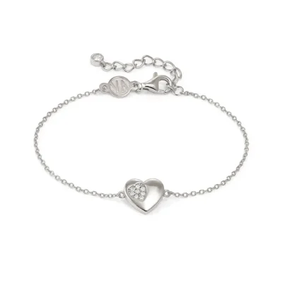 Nomination Petit Sparkle Silver Heart Bracelet