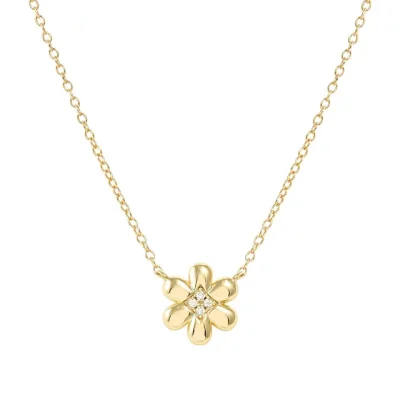 Nomination Petit Sparkle Gold Plated Flower Necklace