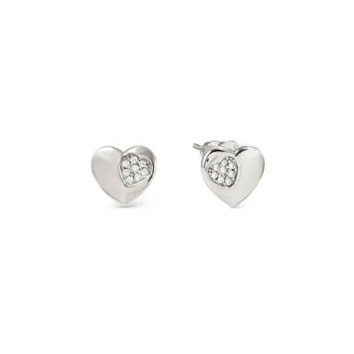 Nomination Petit Sparkle Silver Heart Studs