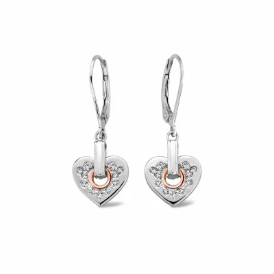 Cariad® Sterling Silver Sparkle Drop Earrings with Topaz