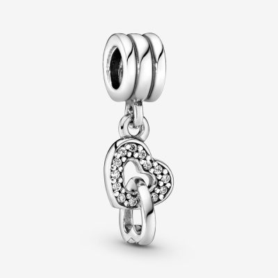 Pandora Interlocking Hearts Dangle Charm - 791242CZ