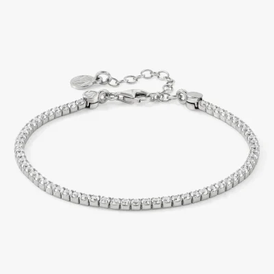 Chic & Charm Silver Tennis Bracelet - 148601/010